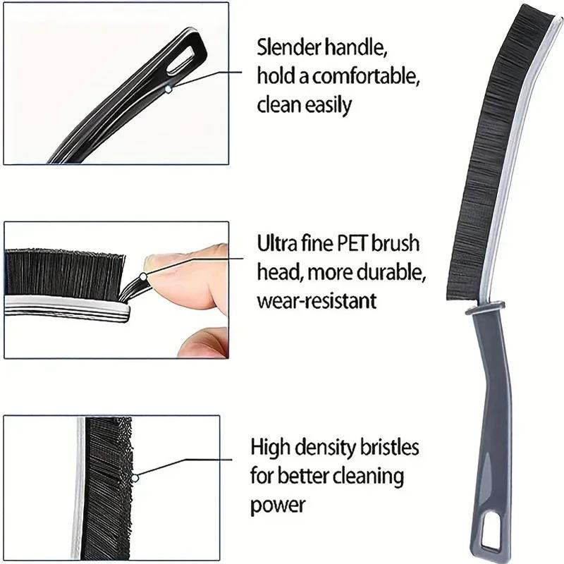 Window Cleaning Heand Brush Cleaner Cleaning Brushes for Home Hard-Bristled Tile Joints Crevice Gap Cleaning Tools Accessories