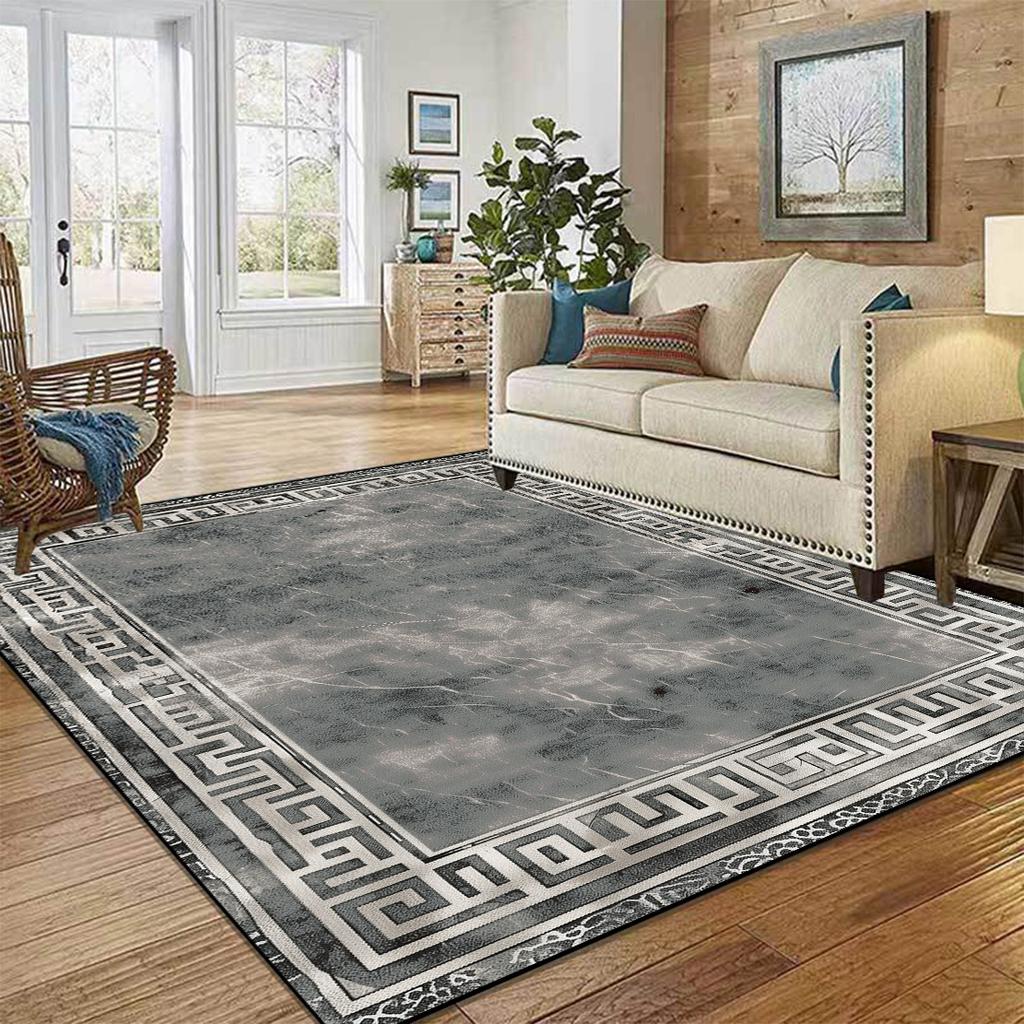 Nordic Luxury Washable Carpets Large Area Rugs for Living Room Bedroom Modern Home Decor Non-Slip Floor Mat