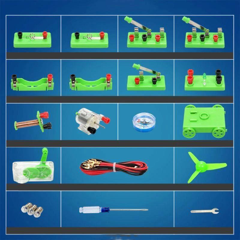 Physics Labs Circuit Learning Kit Basic Electricity Discovery Principles Kit for Science Study Parts Science Education
