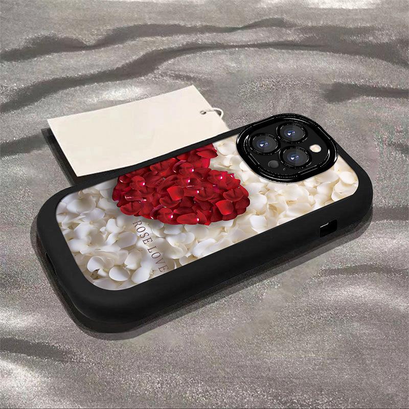 Applicable To Apple 16 Mobile Phone Case Love Petal IPhone 15 Women's Apple 14 Promax Sense Apple 13