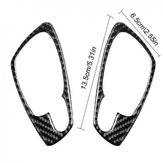 ABS Carbon Fiber Interior Door Handle Bowl Cover Trim Fit For BMW Z4 E85 2003-08