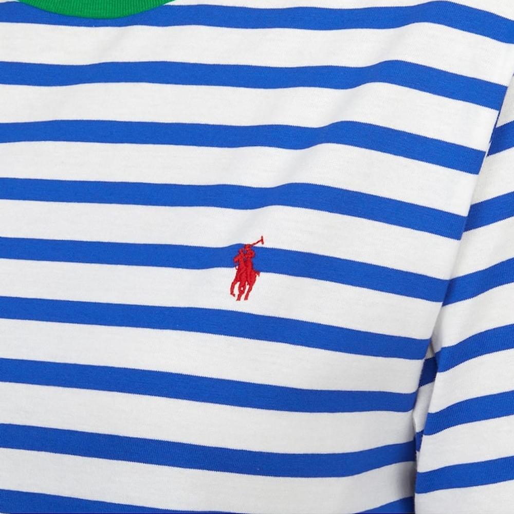 Polo Ralph Lauren Striped Crew Neck Short Sleeve T-Shirt Kids Tops Blue CWPOTSHY8020997100