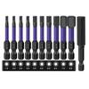 10 Pezzi Punta per Cacciavite Magnetica Forte 50mm Testine per Cacciavite ad Alta Durezza Adatte per Utensili Manuali Elettrici