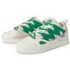 Kappa Trendy Deconstructed Bread Shoes Non-Slip Wear-Resistant Low-Top Skate Shoes Unisex sneakers White Green K0CY5CS21D-0106B