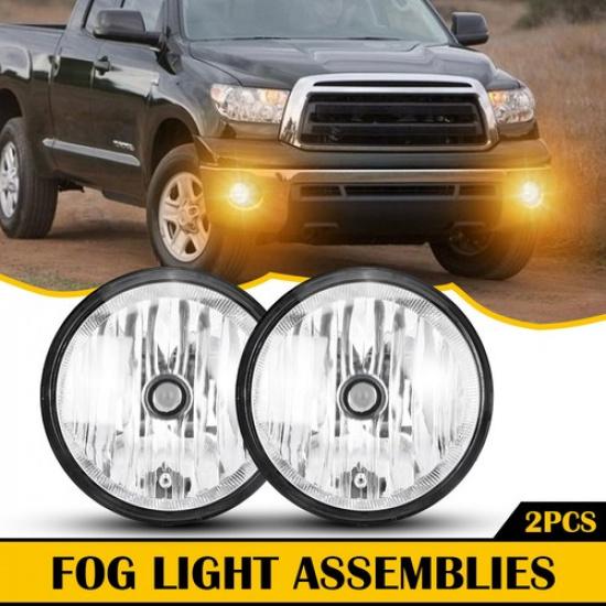 For 2005-2011 Toyota Tacoma 2007-2013 Tundra Clear Fog Light Lamp w/&Bulbs EOA