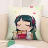 A-Apothecary Diaries maomao Pillow Case 3D Print Polyester Fiber 40*40 cm Home Sofa Throw Pillow Cover Decoration Festival Gift