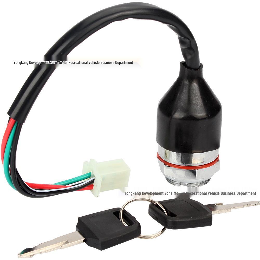 ATV Off-road Kart 4-wire Ignition Switch with Electric Door Lock Key