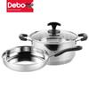 Debo Edelstahl Pfannen- und Suppentopf-Set