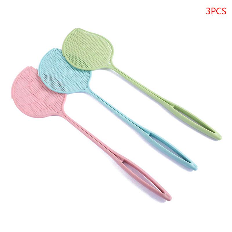 Buy 3pcs Plastic Fly Swatter with Detachable Dustpan Anti Mosquito
