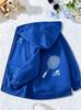Kinder Kapuzenjacke mit Reißverschluss Badminton Schläger Federball Grafik Langarm Freizeit Sport Hoodie Oberbekleidung Für Jungen Mädchen