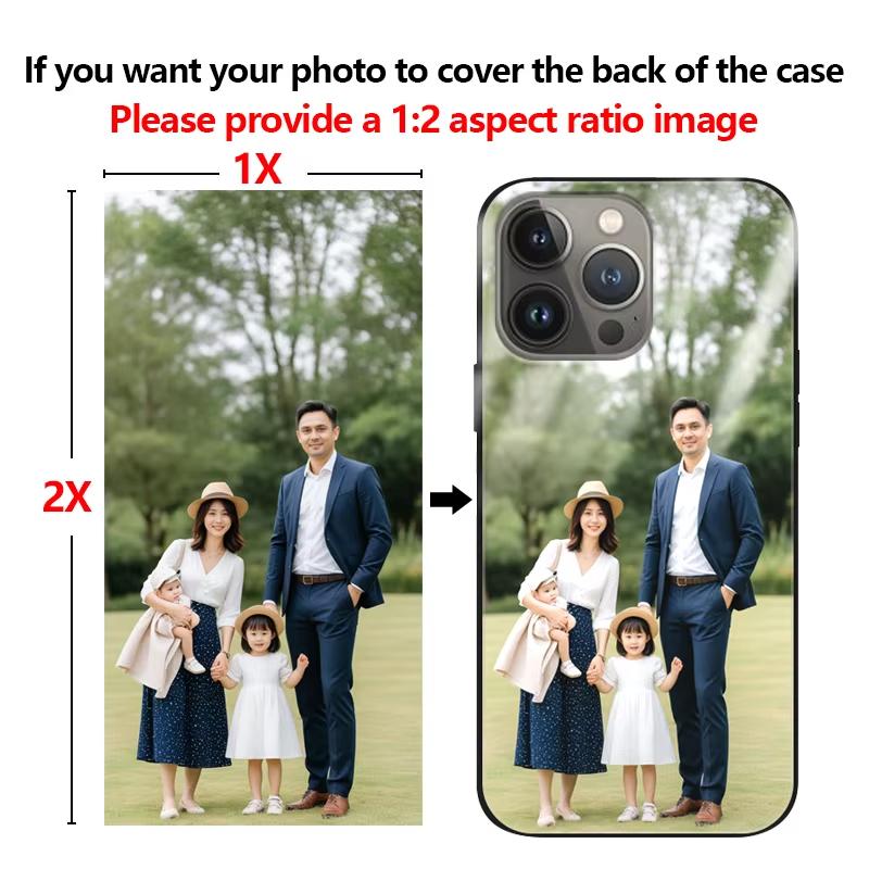 Fashion Custom Glass Phone Case For iPhone 16 15 7 6 5 XR XS X Plus Pro Max DIY Personalized Photo Silicone Cover Funda