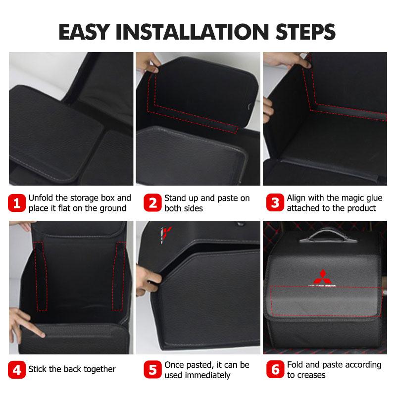 Car Storage Bag Foldable Travel Dustproof Organizer Box Trunk Tool Case For Mitsubishi Lancer ASX Pajero Mirage Attrage Xpander