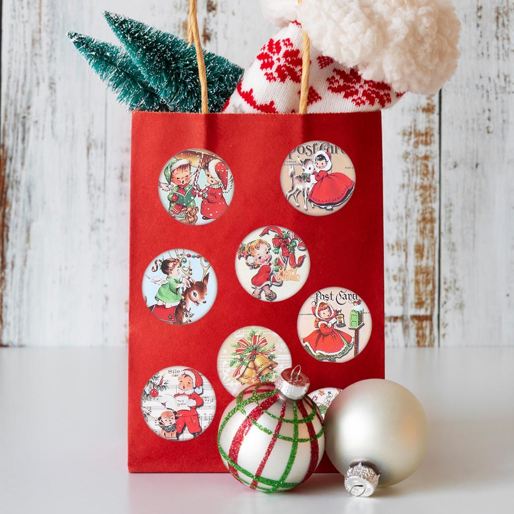 500pcs Christmas Santa Claus Round Sticker Navidad Natal Noel Snowman Sticker Merry Christmas Decor For Home 2025 New Year 2025