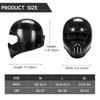 Motorcycle Cafe Racer Helmet Full Face Helmet For Man Women Vintage 3K Carbon Fiber Pattern Casque Moto Four Seasons