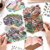 Infeel.Me My Little House: 2.5D Scenery Miniature Stickers for DIY Journal & Collage