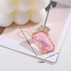 Colorful Rhinestone Square Stud Earrings for Women - European & American Style