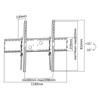 TooQ LP42130T-B, 130 Kg, 152,4 Cm (60"), 2,54 M (100"), 200 X 200 Mm, 1000 X 800 Mm, Noir