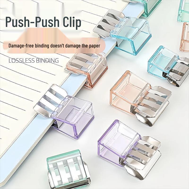 Transparent Candy-Colored Multifunctional Office Clips