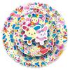 Sanrio Animation Design Floral Bunny Usahana Decals, Little Mochi Design Decals for Stationery and Phone Decoration