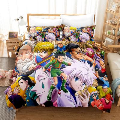 Bedding Three-Piece Digital Printing Cartoon Polyester Quilt Cover Four-Piece Bed Sheet Set