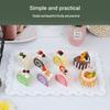 Rectangular Plastic Dessert Plate - Ideal for Fruits, Mousse, Pastries, Cookies, and Snacks