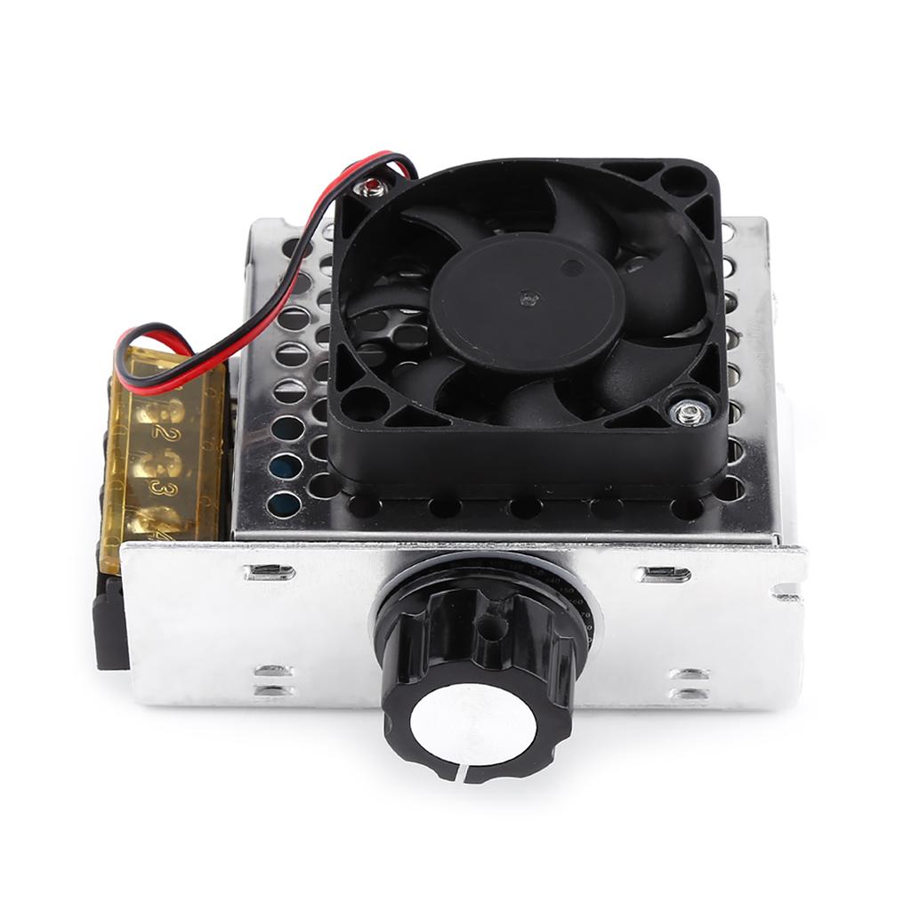 4000W SCR Electric Voltage Regulator Dimmer Temperature Motor Speed Controller With Fan