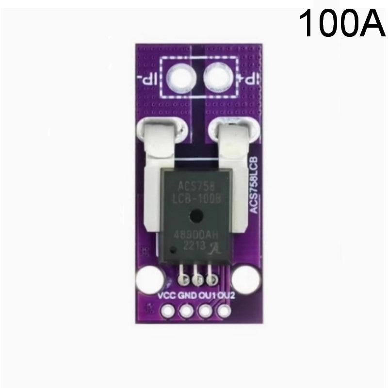 New ACS758 ACS758LCB-050B-PFF-T 50A/100A/200A Linear Hall Current Sensor Module Current Detection For Arduino RC Model Connector