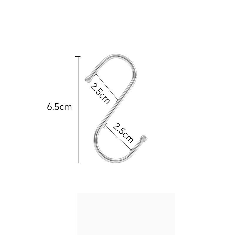 

1/5 шт. S-образных крючков из нержавеющей стали, 3 размера, многофункциональный металлический крючок для подвешивания растений, сумки, полотенца, крючок для шляп для органайзеров для ванной комнаты 1PCS