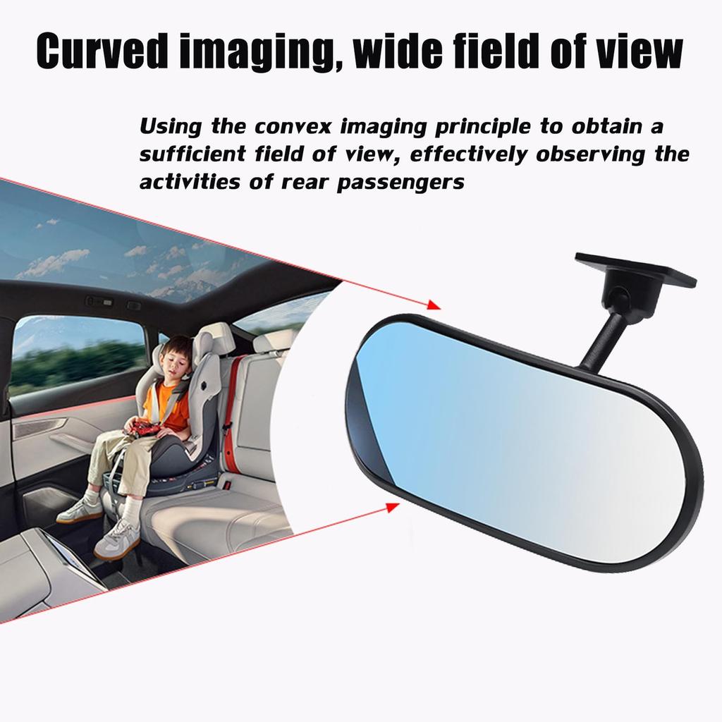 Car Rearview Mirror Rear View Mirrors for Baby 360 Adjustable Automotive Interior Mirrors Cars Mirror Rear Facing Kids Observing (Adhesive Base)