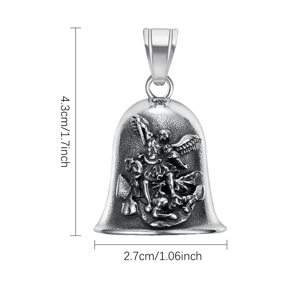 Angel Bell Small Lucky Bell Exorcism Bells for Motorcycles Safe Driving Pendant Widgets Accessories Biker Bells for Men Women
