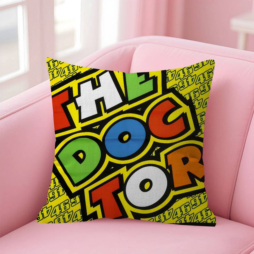 V-Valentino Moto GP R-Rossi 46 Kissenbezug Kissenbezug Polsterung Sofa Wurfkissen Heimdeko Kissenbezug