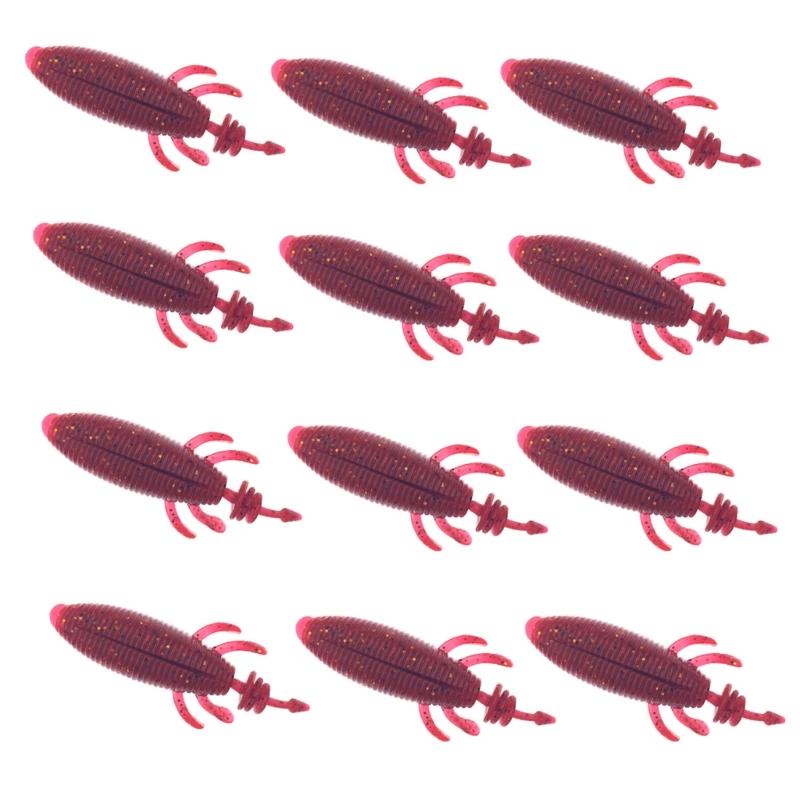 2 Pack Soft Lures Worm Artificial Baits Wobblers 9cm Topwater Floating Fishing Lures for Pike Fishing Swimbait