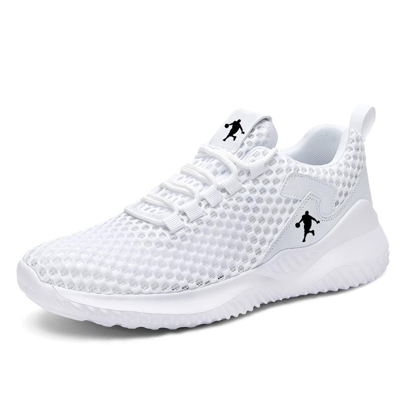 Summer breathable mesh surface lightweight running soft sole sports leisure hollow out non-slip soft sole fashionable shoes