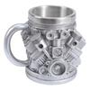 G8DA Automotive Themed Stainless Steel Insert Cup Mechanical Detailing Resin Coffee Mug Insulated Drinkware For Daily Use