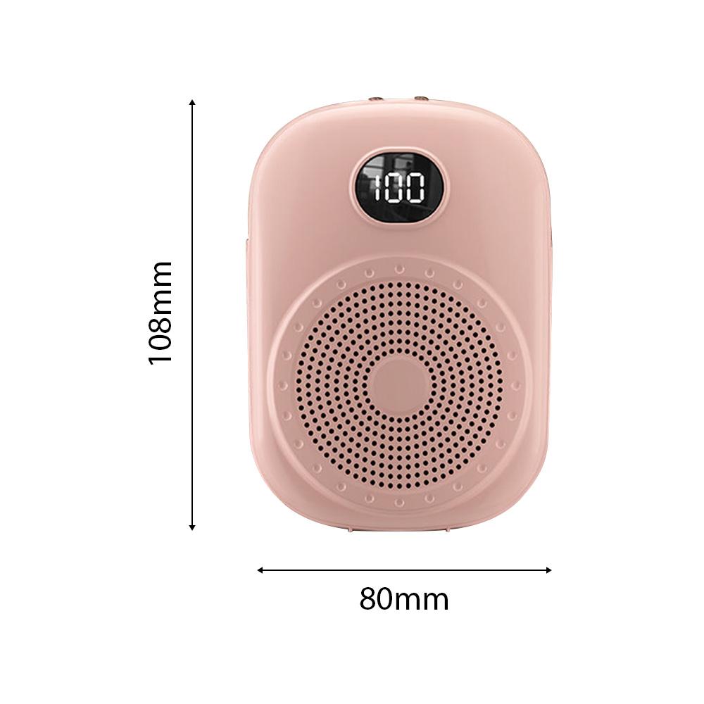 Voice Amplifier Portable Megaphone PA System with Wired Head Mounted Microphone BT Wireless Microphone Amplifier