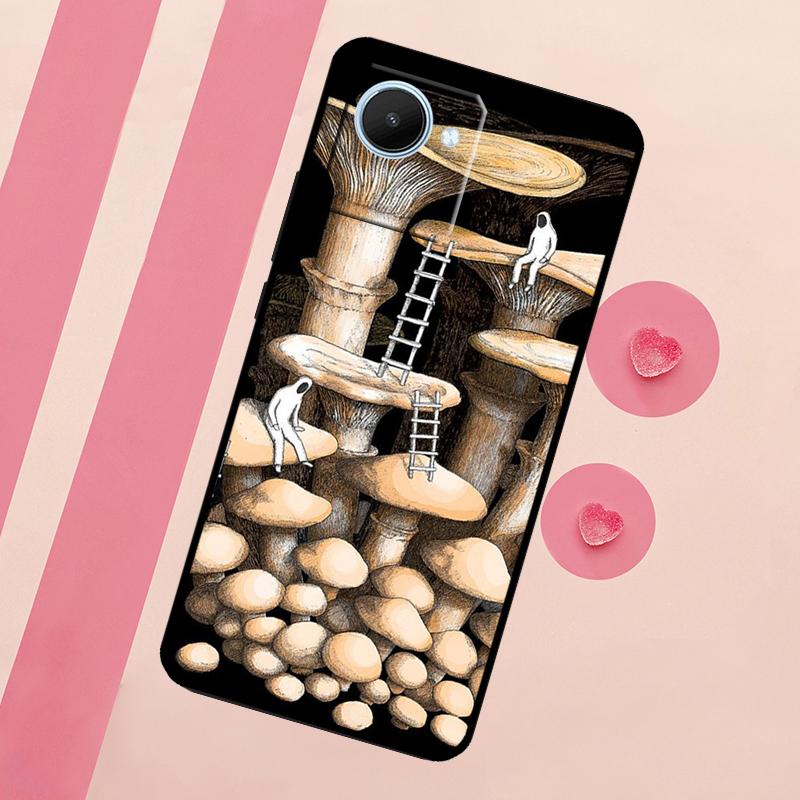 Seltsames psychedelisches Pilz-Case für Realme C71 C55 C53 C67 C75 C61 C33 C63 C51 C65 10 11 12 13 14 15 Pro Plus GT7 Pro