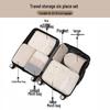 6-8 Piece Travel Storage and Organizer Bag Set for Clothes and Underwear
