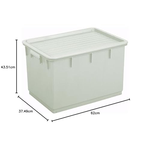TONBO Shinki Gosei Square Pickle Container with Lid, Model 72, Gray, 43.5cm W X 62cm D X 37.5cm H, Made In Japan