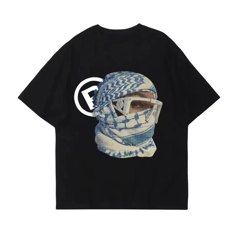 Streetwear Punk Nadměrné Ležérní Vzor Zubů Pánské Dámské Goth Tričko Y2K Harajuku Hip-hop Bavlna Krátký Rukáv Top Trička Unisex