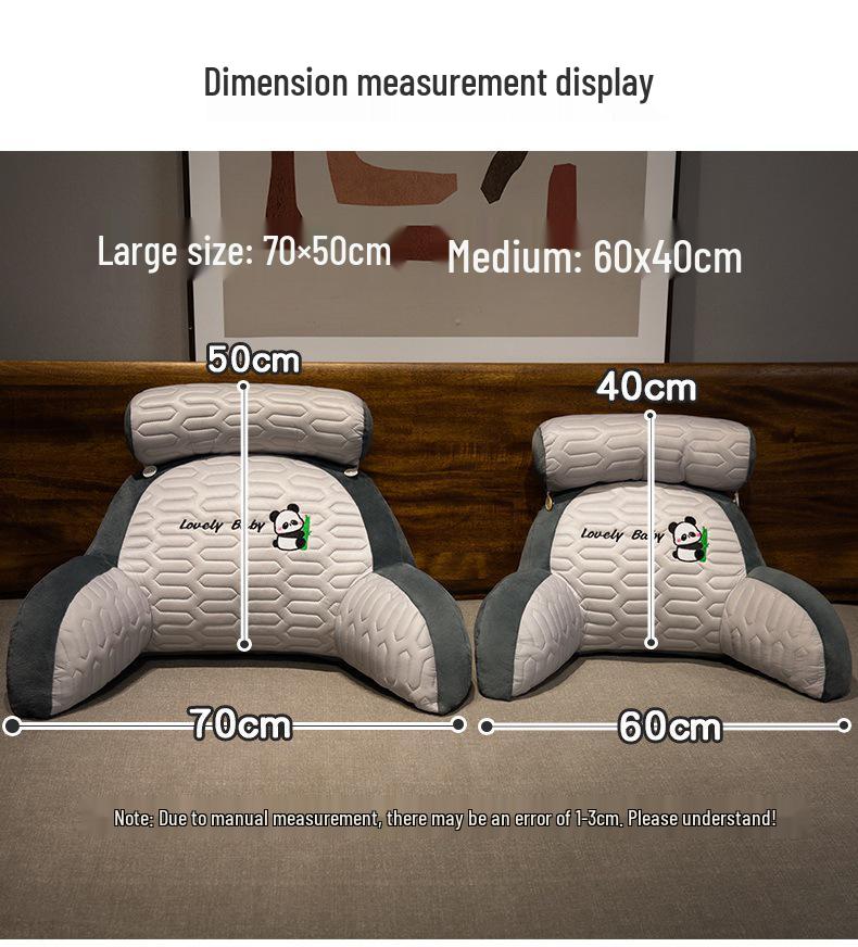 Ice Silk Headboard Cushion: Soft Backrest and Lumbar Support Pillow for Bed and Sofa