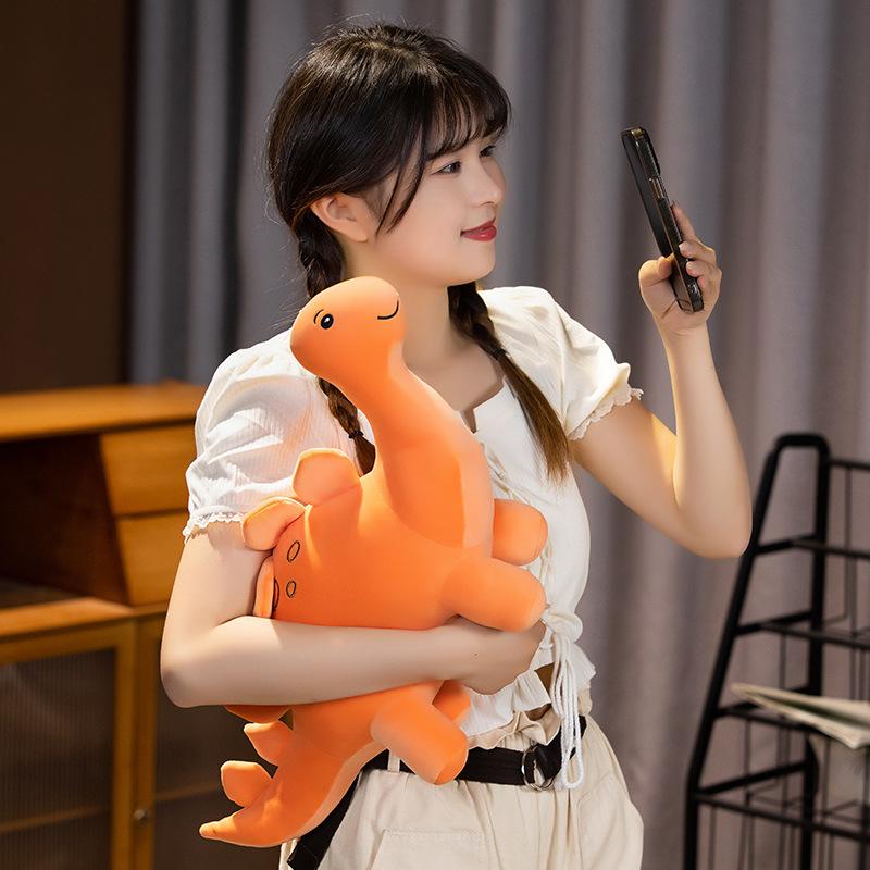 Cartoon Colorful Dinosaur Plush Toy Cute Stuffed Animals Triceratops Plushies Kawaii Soft Kids Toys for Boys Girls Home Decor