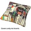 Set of 4 Throw Pillow Covers Vintage Music Cassette Tape Sound Magnetic Tape Vinyl Records Symbol Decorative Pillow Cases Home Decor 18x18 inches