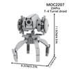 MOOXI Space Wars Series Robot Model MOC Brick DIY Diorama Adult Children Toys Building Block Set Montessori Gift Room Decoration