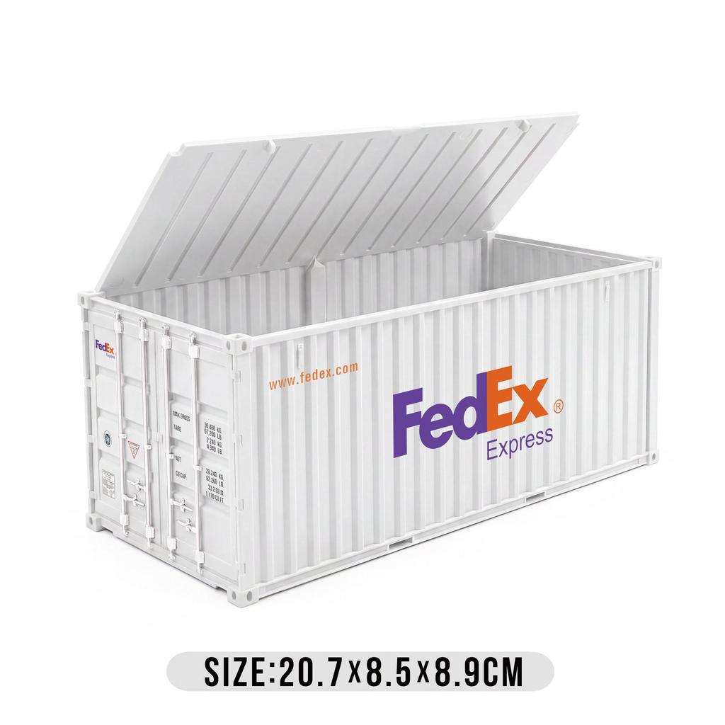 Gray Maersk Flip-top Model Container with Custom Logo and Graphics - Business Gift Edition