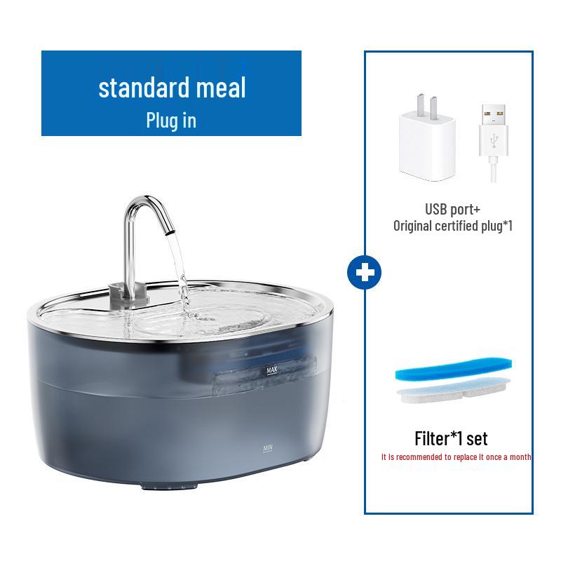 Automatischer Trinkbrunnen für Haustiere: Fließender Wasserspender für Katzen und Hunde