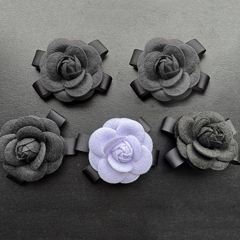 Eleganti Abiti da Donna e Ragazza Spille Distintivi Camelia a Quadri Classici da Donna Alta Qualità Feste Accessori Spille da Matrimonio