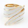 European and American Fashion Punk Metal Exaggerated Angel Wings Temperament Open Diamond Bracelet Metal Matte Shiny Jewelry