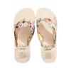 Fashion Sandals 2024 summer new shiny diamond flowers thick bottom slope heel round toe clip comfortable Flip-flops women