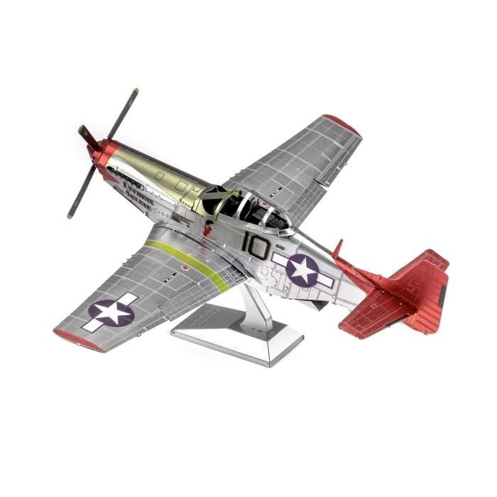 Fascinations Metal Earth Tuskegee Airmen P-51D Mustang puzzle en métal 3D