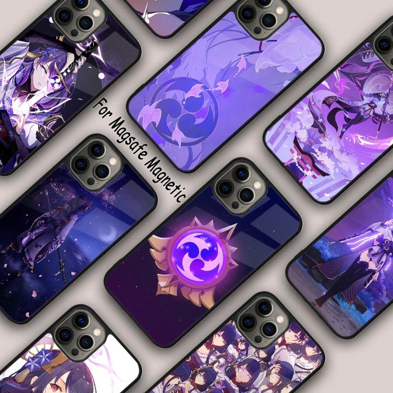 Genshin Impact Raiden Shogun Magnetic Phone Case For APPLE iPhone 17 Air 16 14 13 12 Pro Max 15 Plus Wireless MagSafe Cover